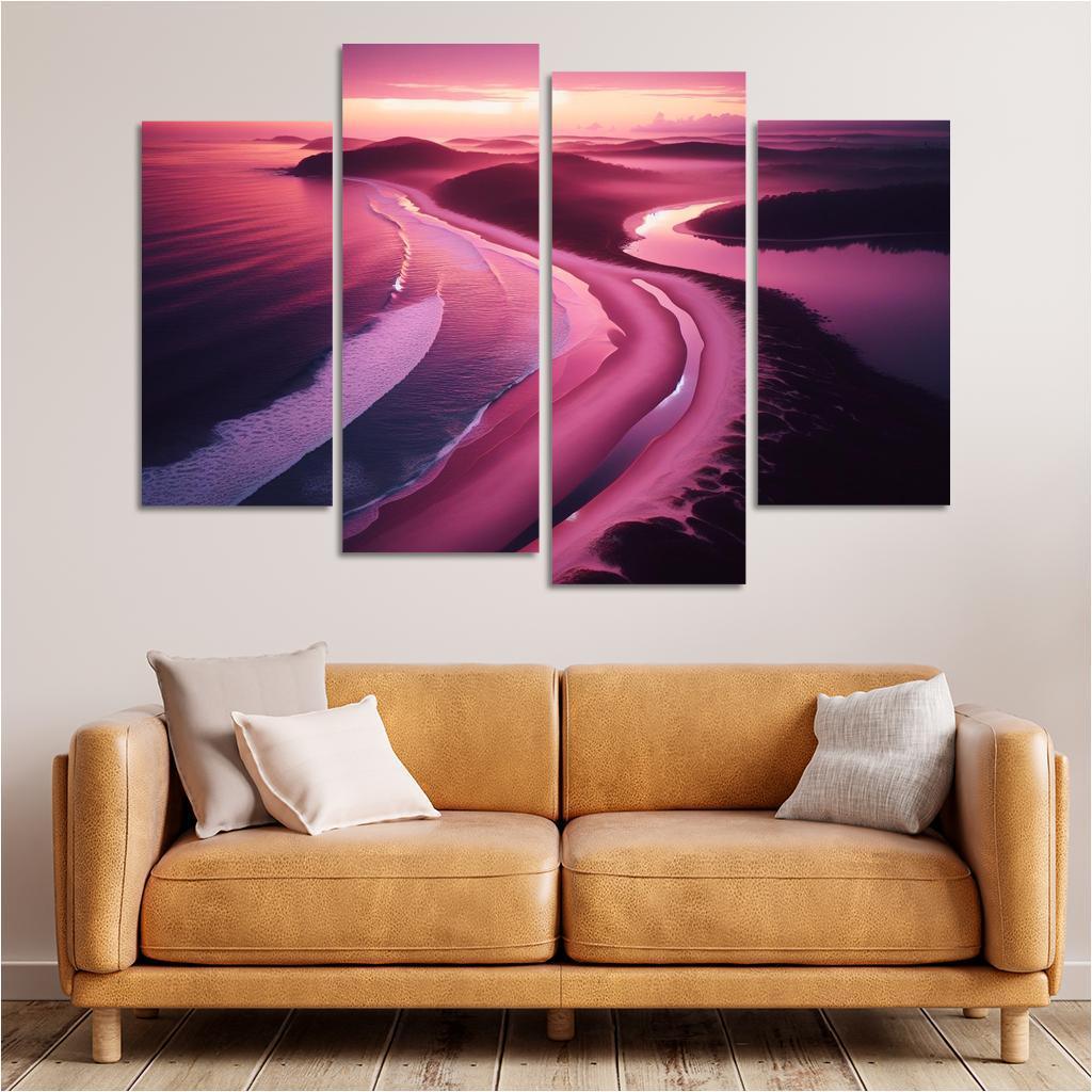 Violet Cove Enchanted Sunrise Spot Custom Paintings Frame