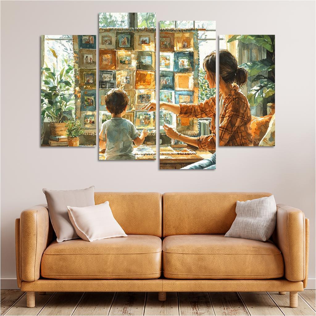 Threads Of Connection Weaving Memories Custom Paintings Frame