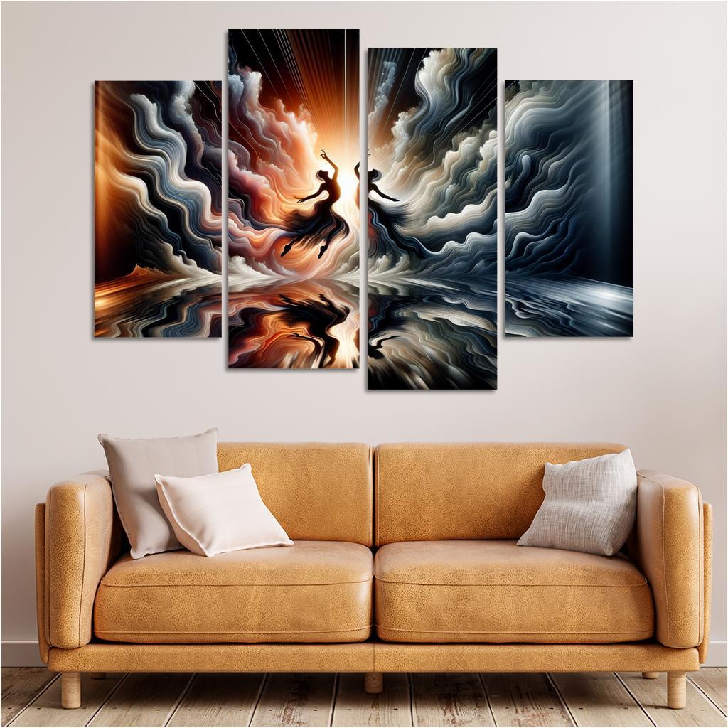Dance Of Shadows And Light Premium Artwork Frames