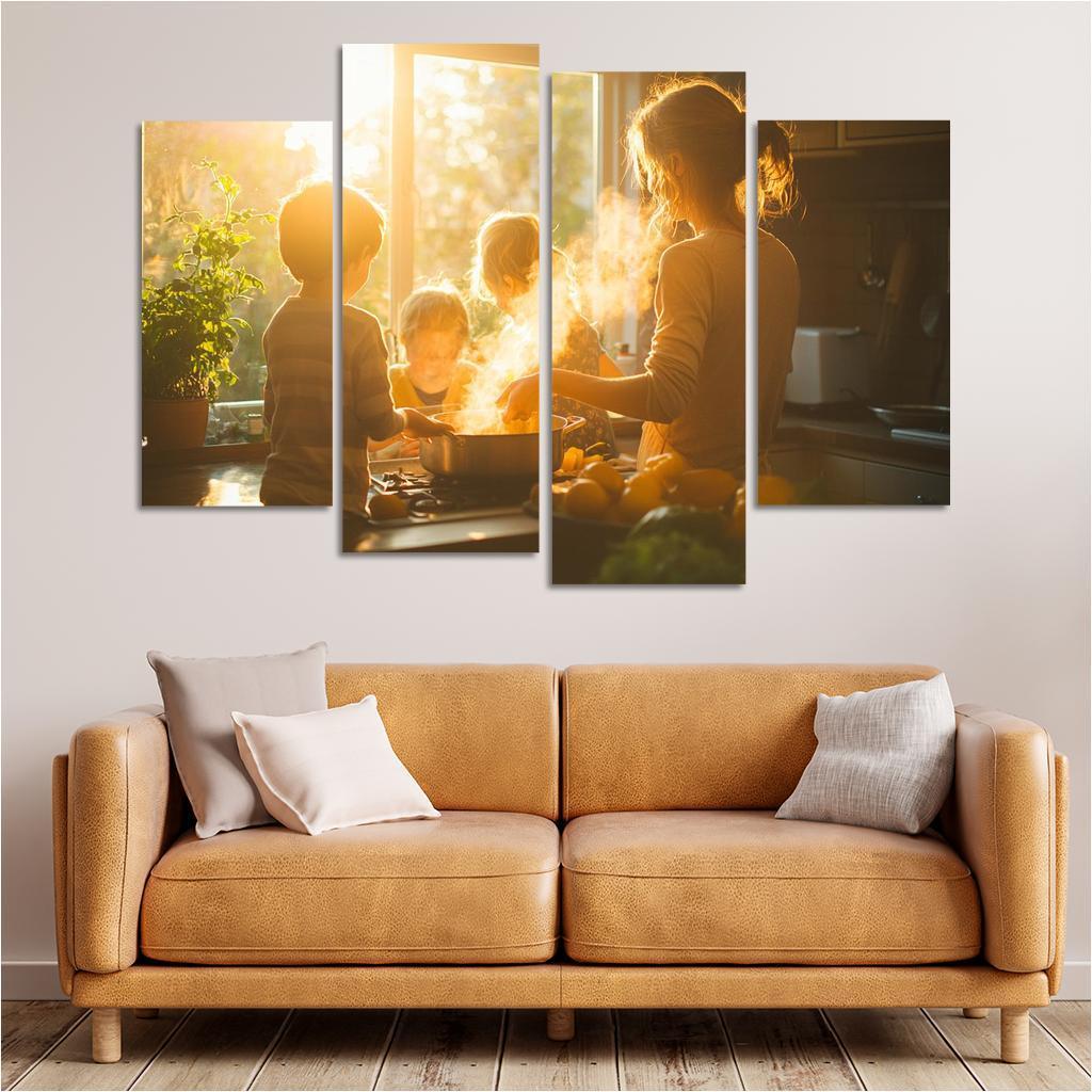 The Heartbeat Of Home A Mothers Love Canvas Paintings Frame