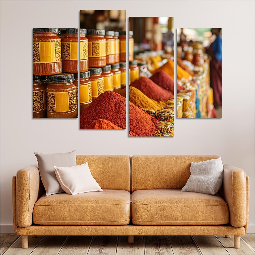 The Spice Market Abstract Paintings Frame