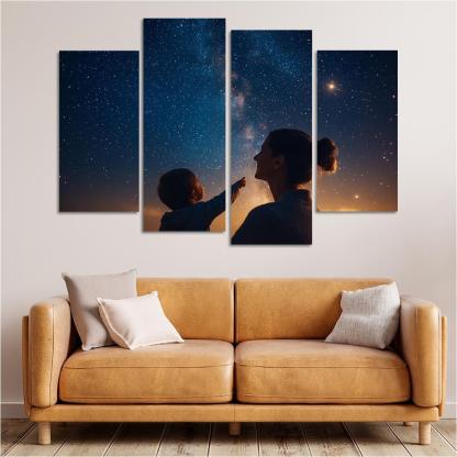 Guiding Stars A Mothers Light In The Dark Canvas Paintings Frame