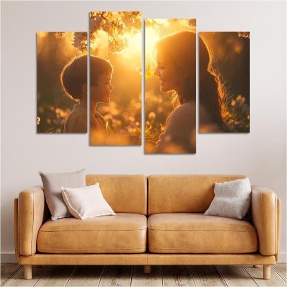 Heartstrings Of Connection A Mothers Unyielding Support Canvas Paintings Frame