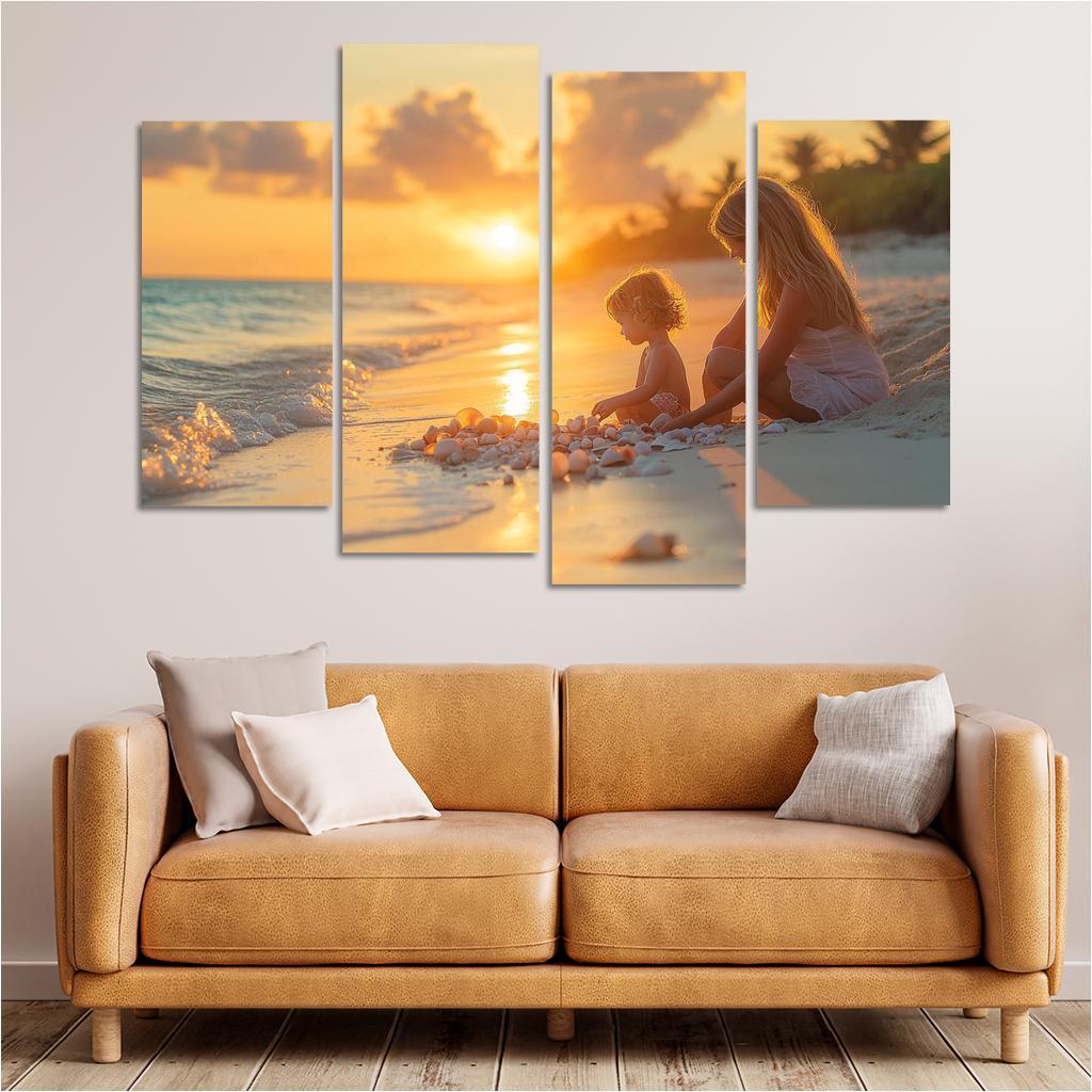 Seashells Of Love A Mothers Treasures Canvas Paintings Frame