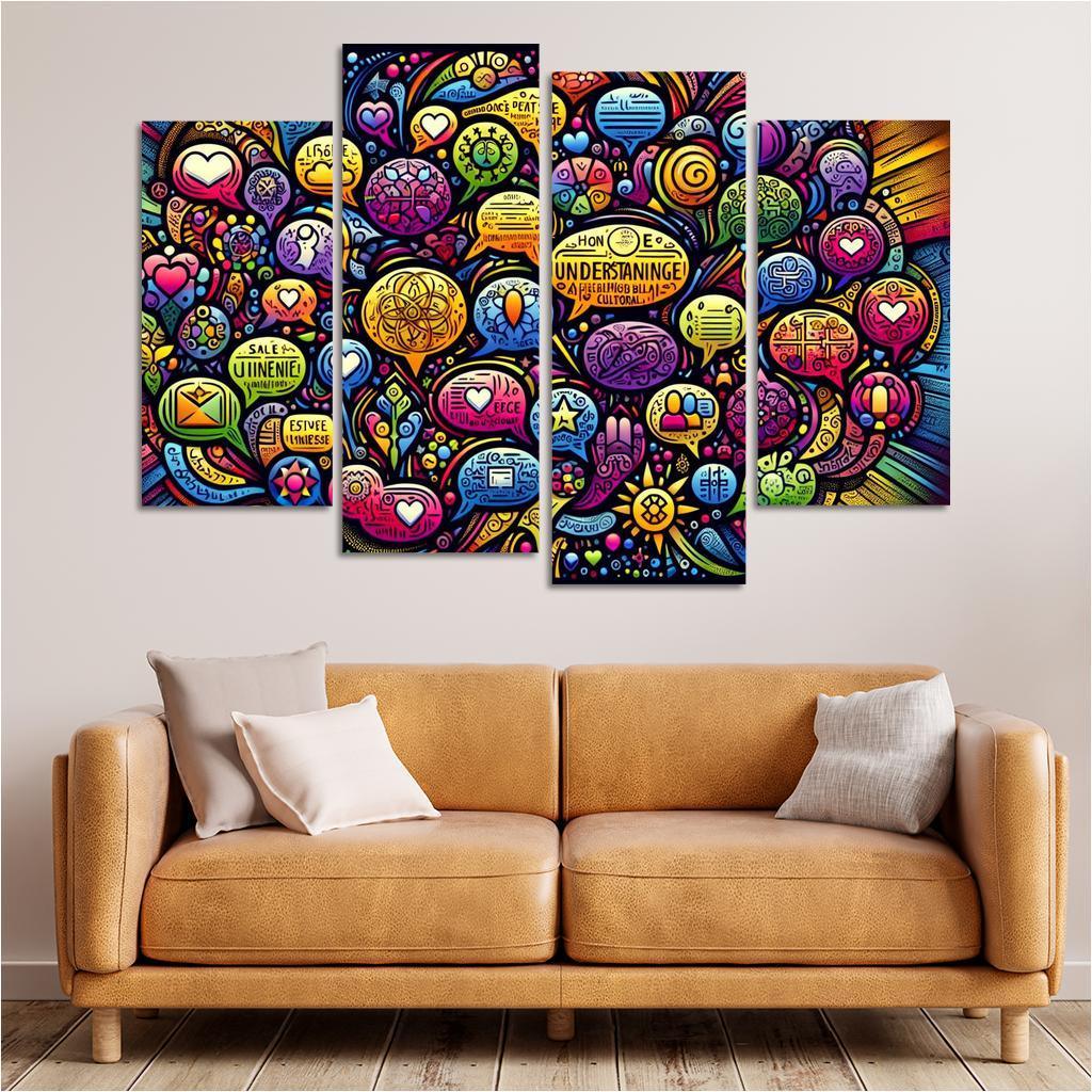 Bridges Of Connection The Power Of Dialogue Multi-panel Paintings