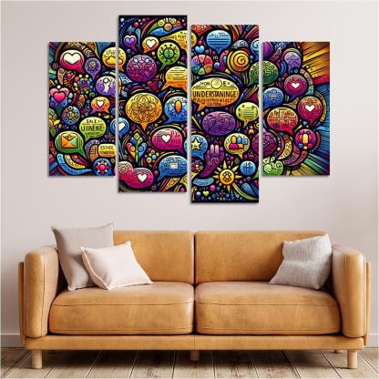 Bridges Of Connection The Power Of Dialogue Multi-panel Paintings