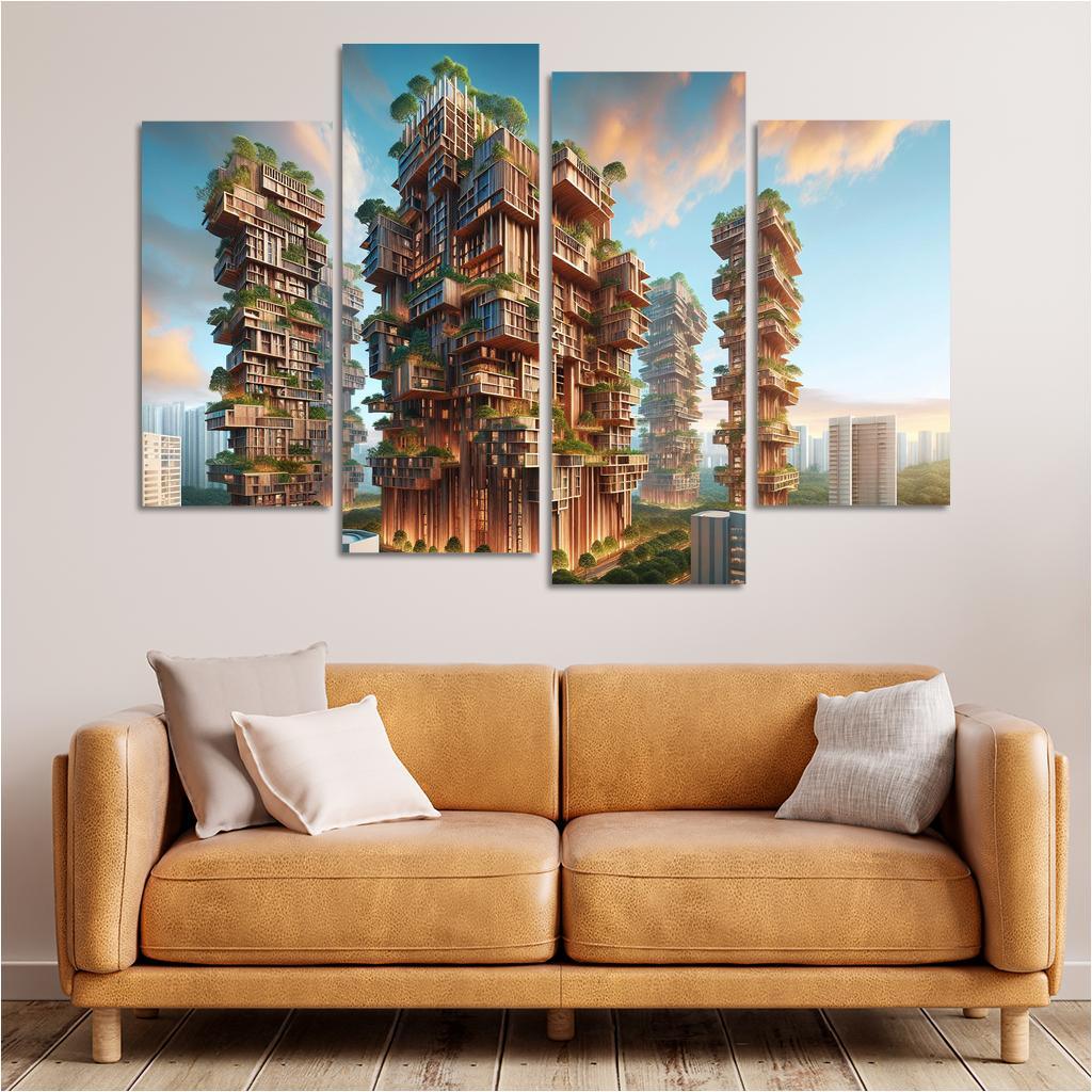 Timber Towers Custom Paintings Frame