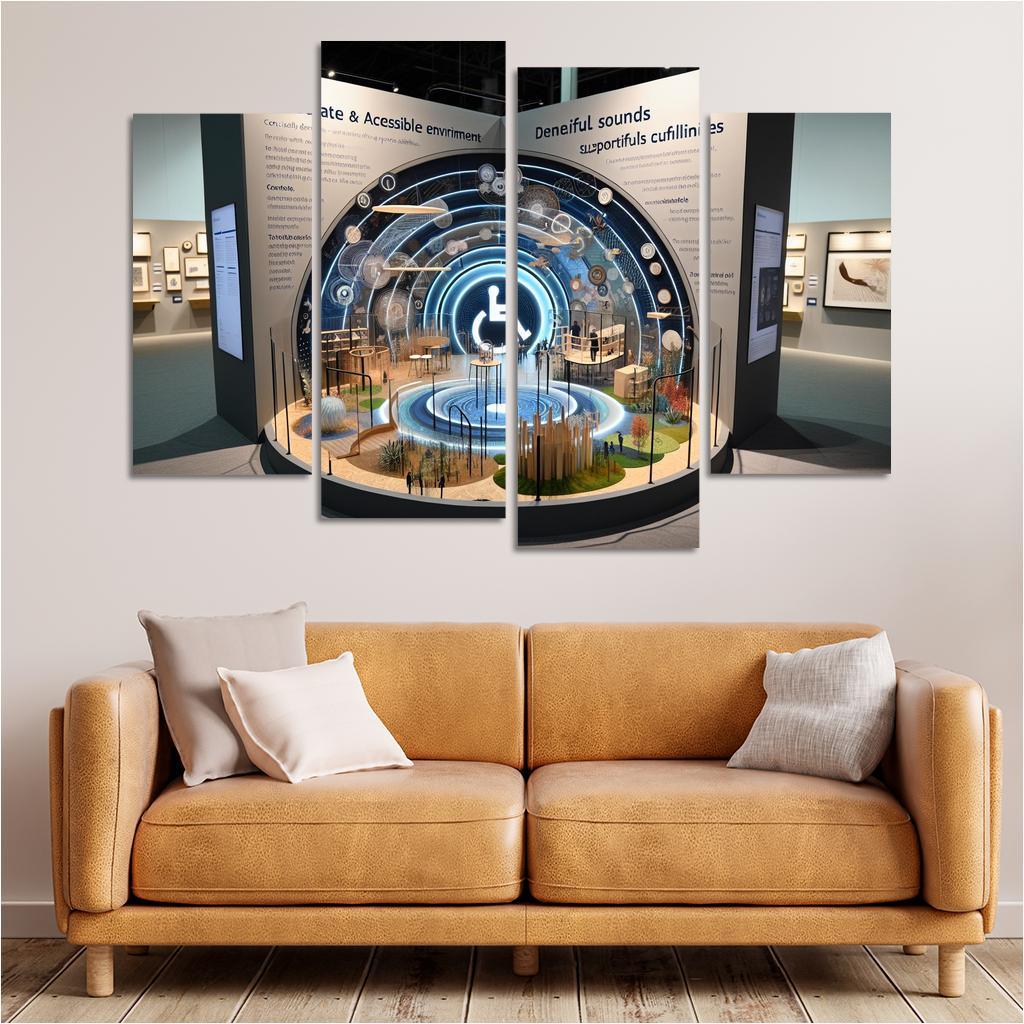 Breaking Barriers Advocacy For Accessibility And Inclusion Multi-panel Paintings