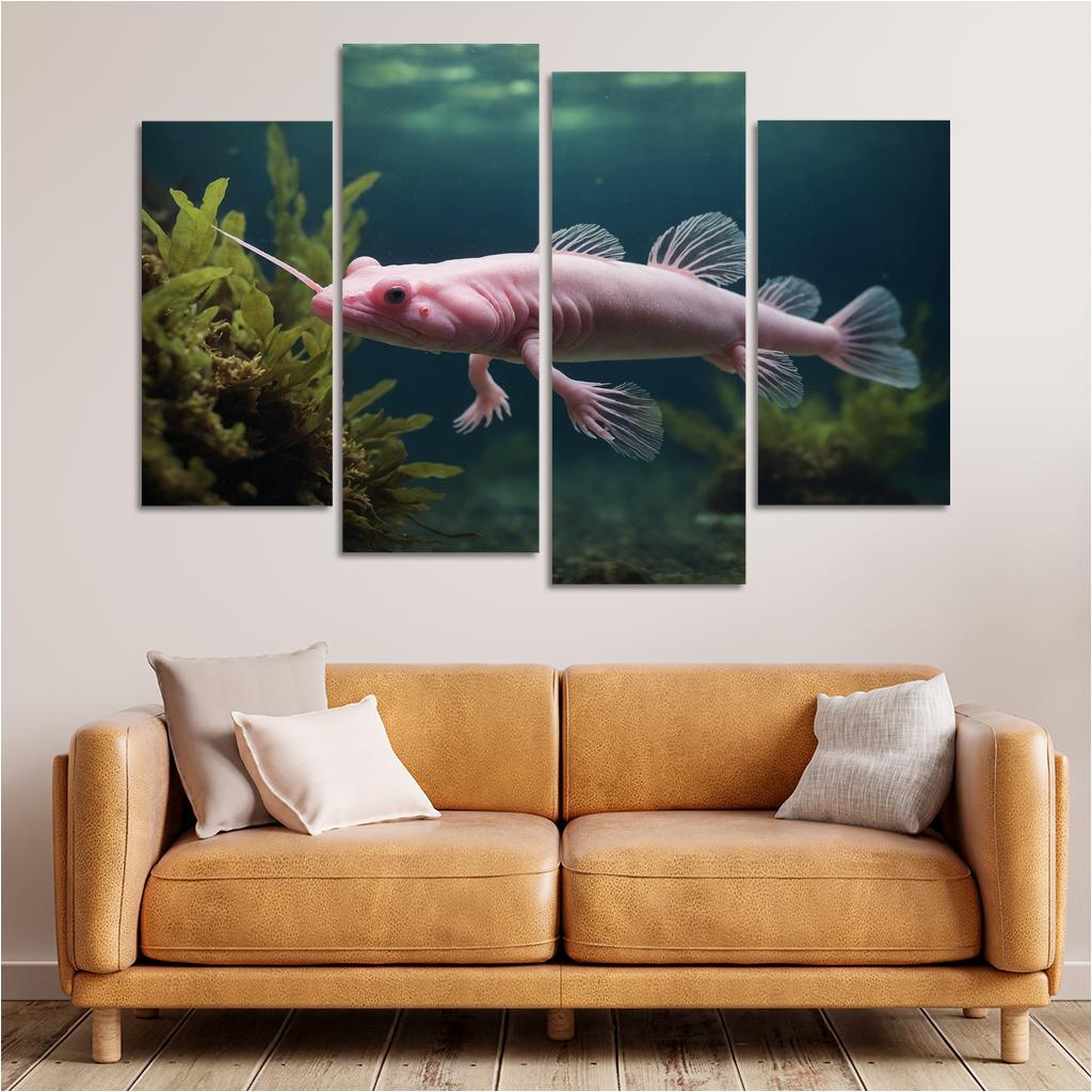 The Mysterious Axolotl A Wonder Of Regeneration Custom Paintings Frame