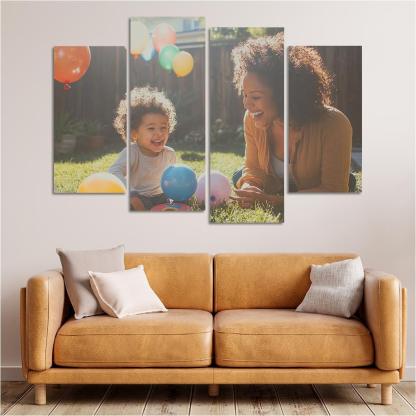 The Echo Of Her Laughter A Mothers Joy Canvas Paintings Frame
