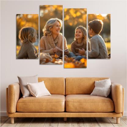 Heartstrings Of Memories A Mothers Gift Of Love Canvas Paintings Frame