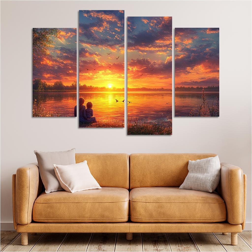 Sunsets And Sunrises Cycles Of Love Custom Paintings Frame