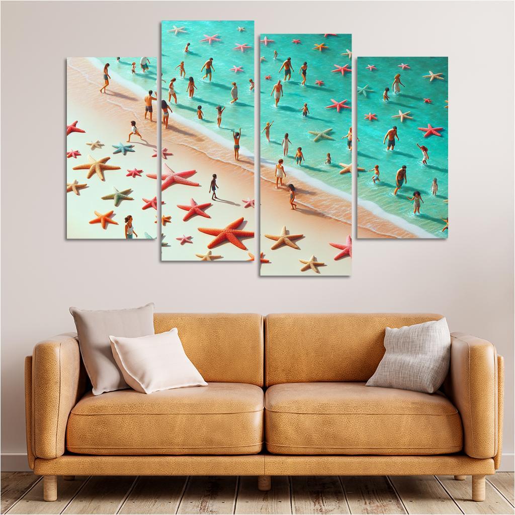 Starfish Lagoon Custom Paintings Frame