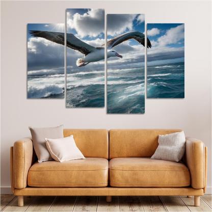 The Majestic Albatross Master Of The Winds Modern Paintings Frame