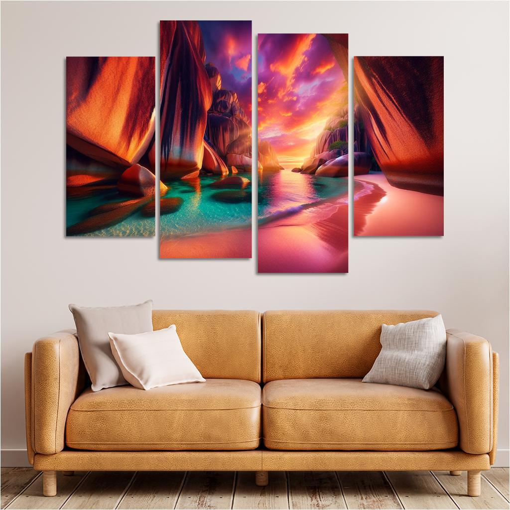 Crystal Cove Romantic Getaway Premium Artwork Frames