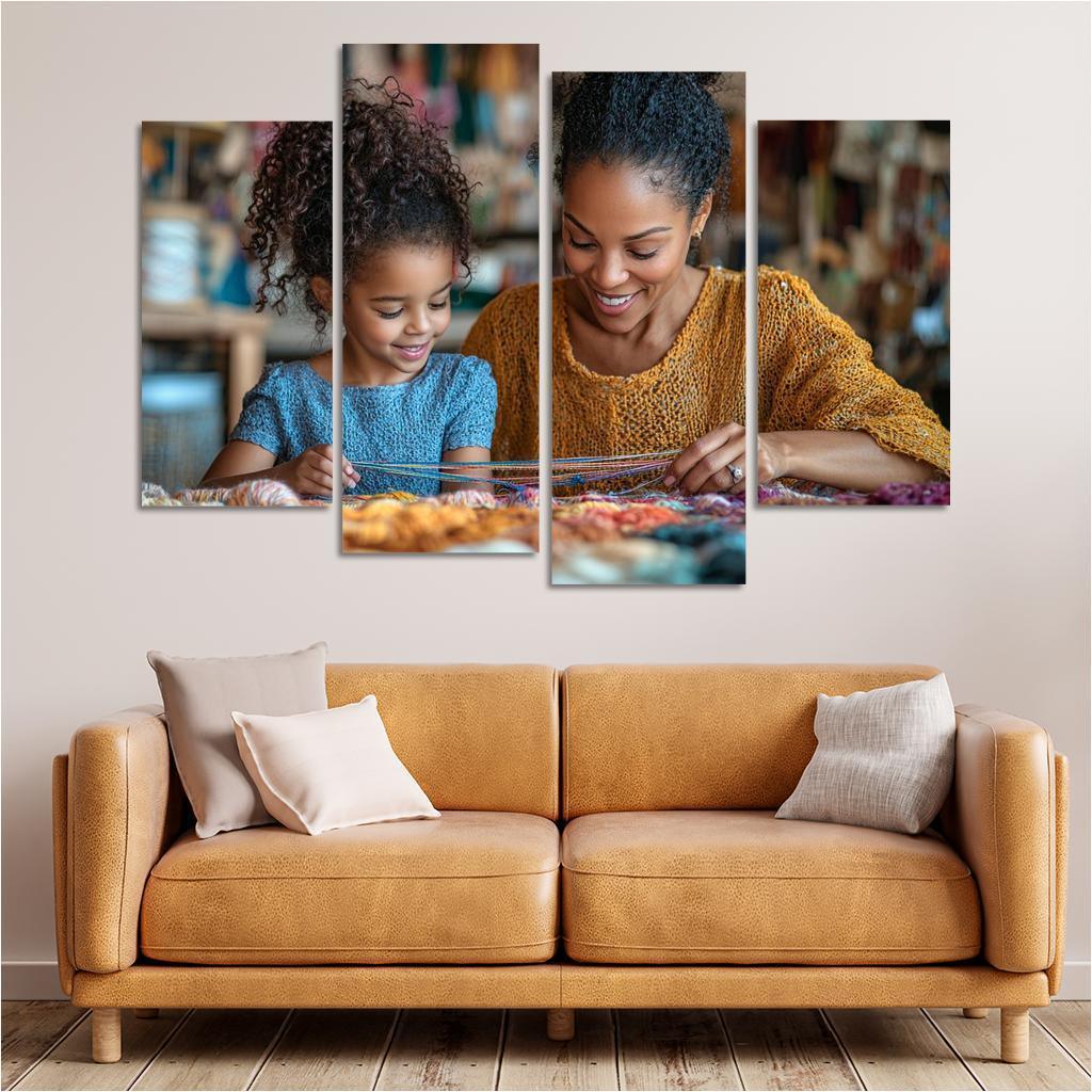 The Tapestry Of Love Weaving Memories Together Canvas Paintings Frame