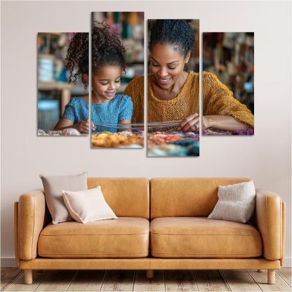 The Tapestry Of Love Weaving Memories Together Canvas Paintings Frame