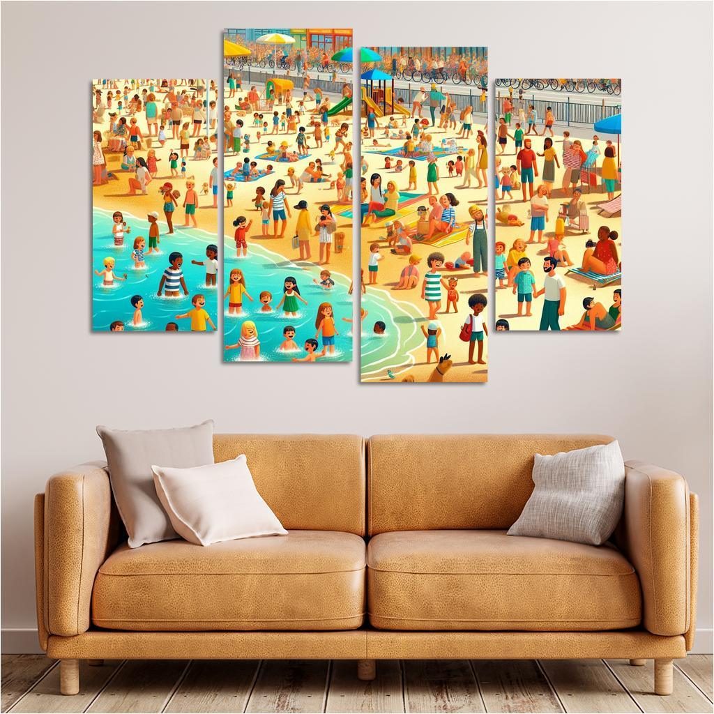 Sunshine Coast Family Fun And Activities Modern Paintings Frame