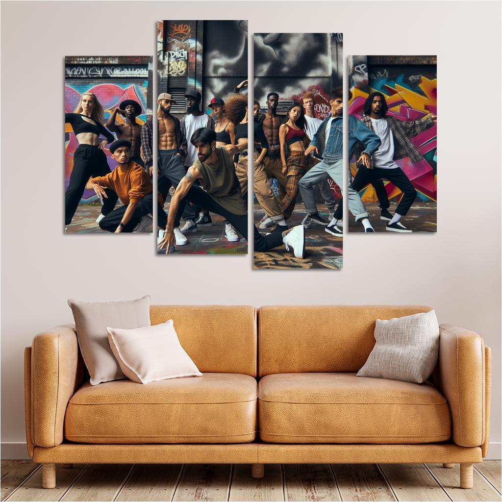 Hip Hop The Voice Of The Streets Modern Paintings Frame