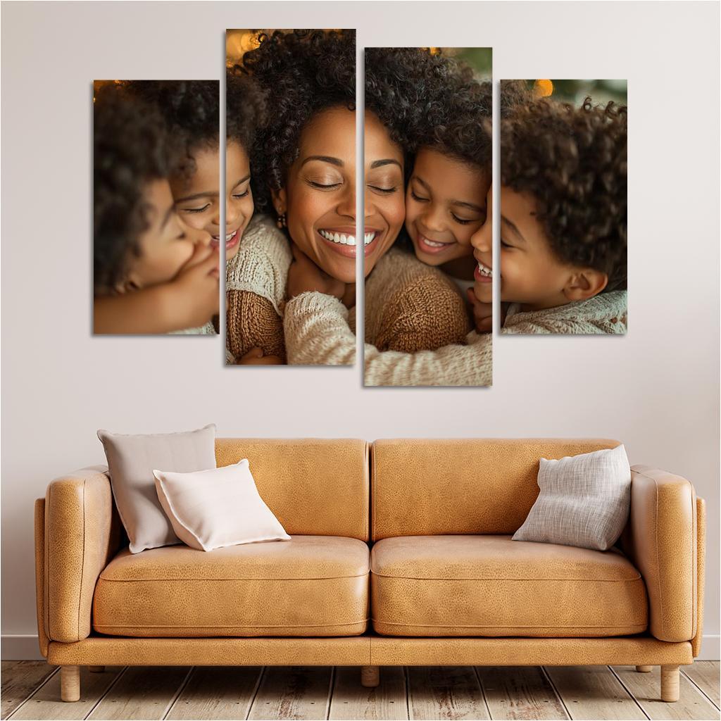 A Symphony Of Love A Mothers Embrace Modern Paintings Frame