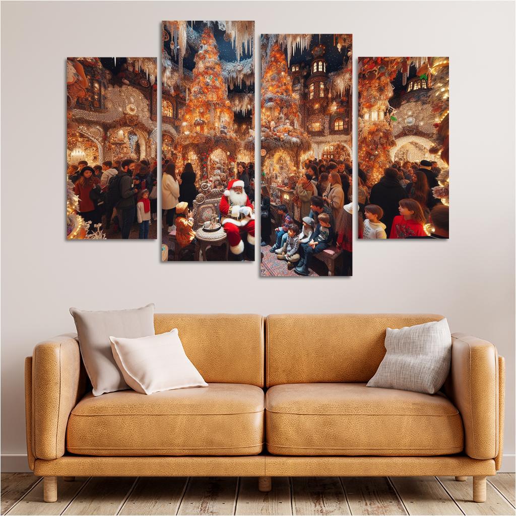 Harrods Christmas Grotto - United Kingdom Modern Paintings Frame