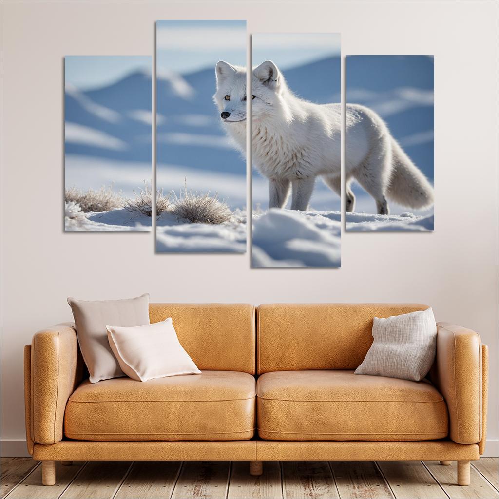 The Charming Arctic Fox Multi-panel Paintings
