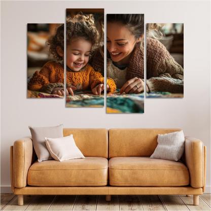 Threads Of Connection A Mothers Tapestry Of Love Canvas Paintings Frame