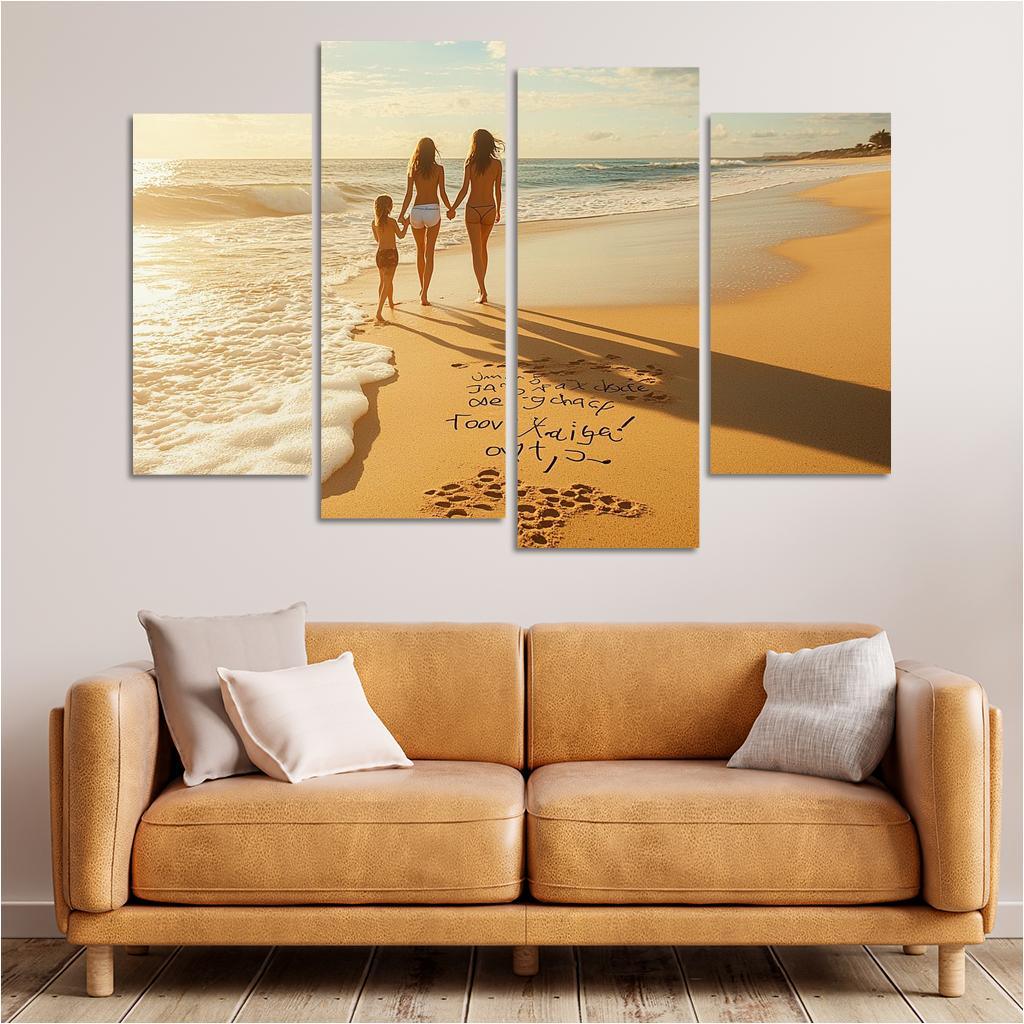 Footprints In The Sand A Mothers Journey One-piece Frames