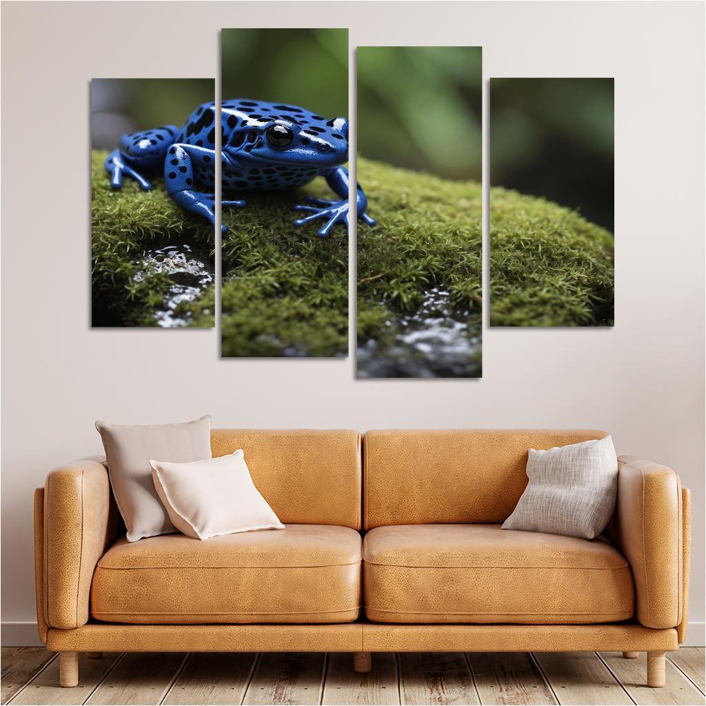 The Striking Blue Poison Dart Frog A Gem Of The Rainforest Framed Paintings