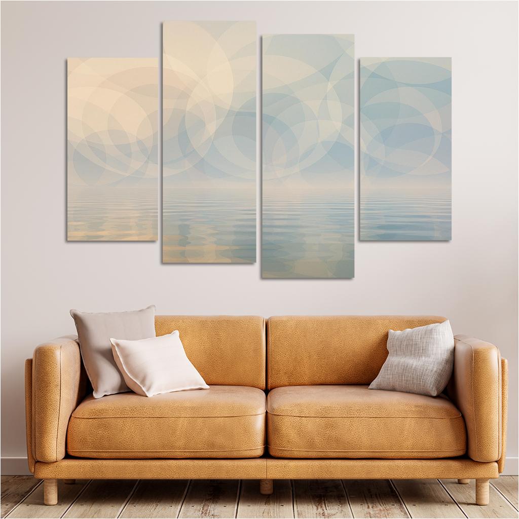 Harbor Of Infinite Reflections Premium Artwork Frames