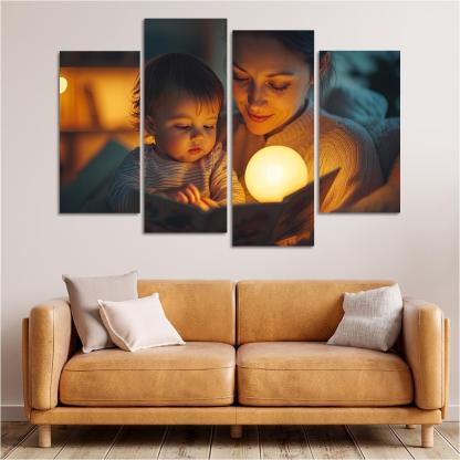 Moments Of Tenderness A Mothers Loving Touch Canvas Paintings Frame