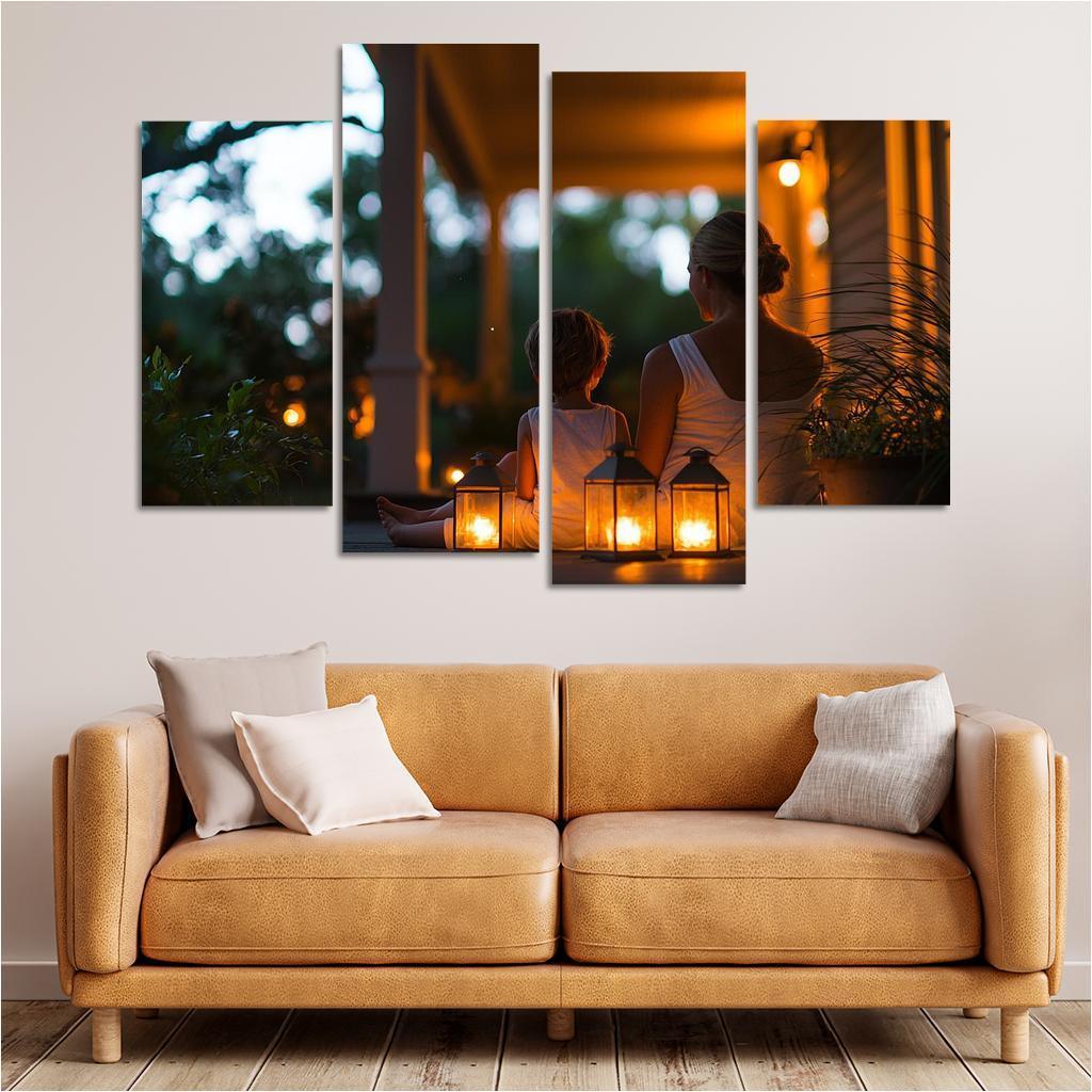 The Light Of Guidance A Mothers Wisdom Canvas Paintings Frame