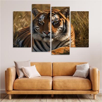 The Magnificent Bengal Tiger Icon Of The Indian Wilderness Modern Paintings Frame