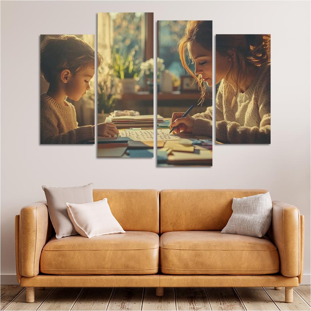 Love In Every Letter A Mothers Words Custom Paintings Frame