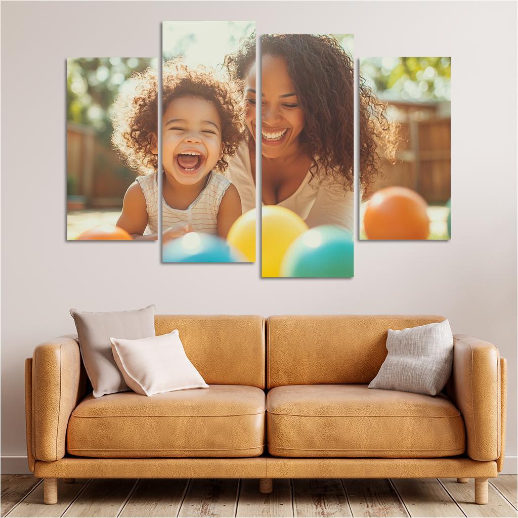 Echoes Of Laughter Celebrating Joy Custom Paintings Frame