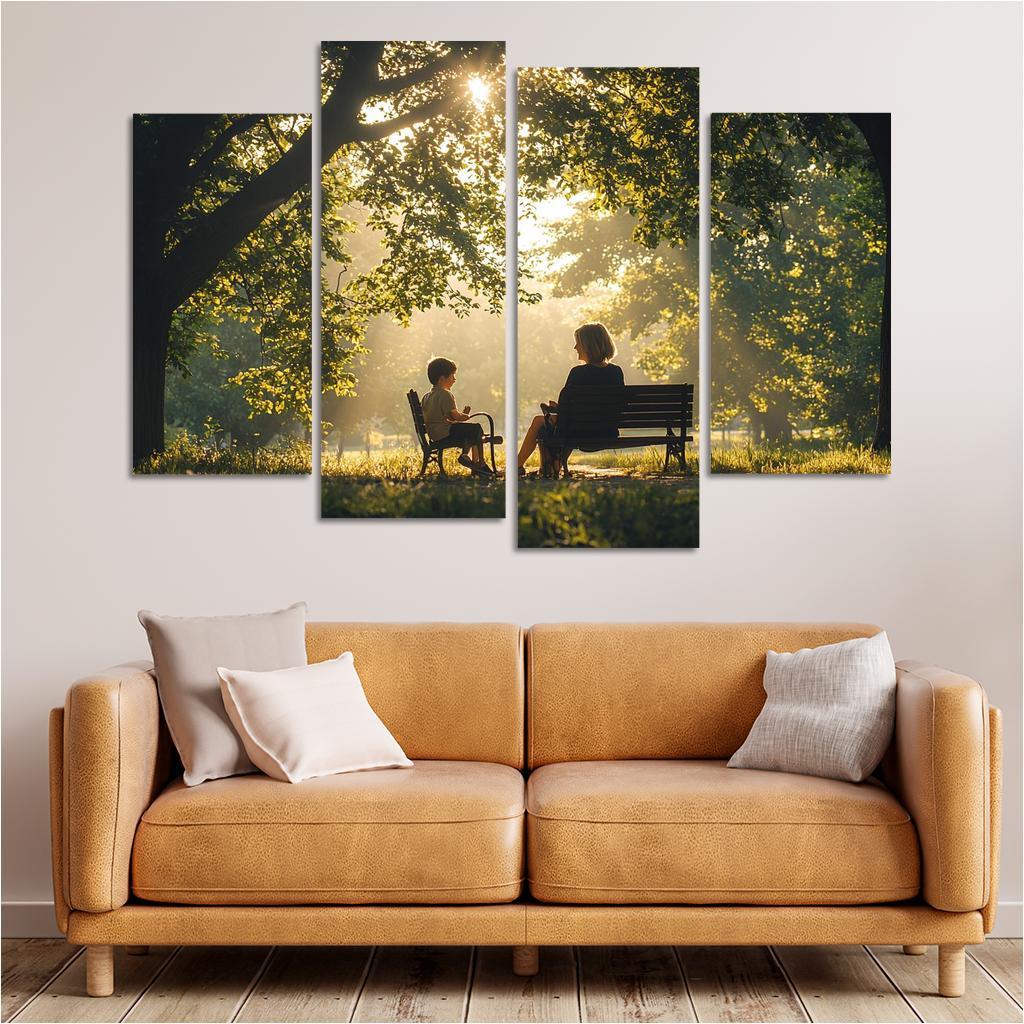 Reflections Of Love A Mother's Heartfelt Advice Canvas Paintings Frame