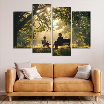 Reflections Of Love A Mother's Heartfelt Advice Canvas Paintings Frame
