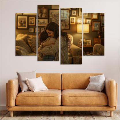 A Mothers Embrace The Heart Of Home Canvas Paintings Frame