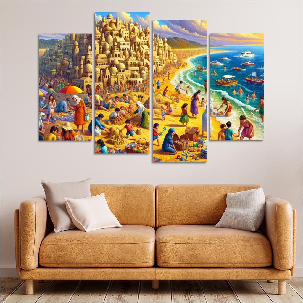 Calm Waters Ideal For Family Fun Abstract Paintings Frame