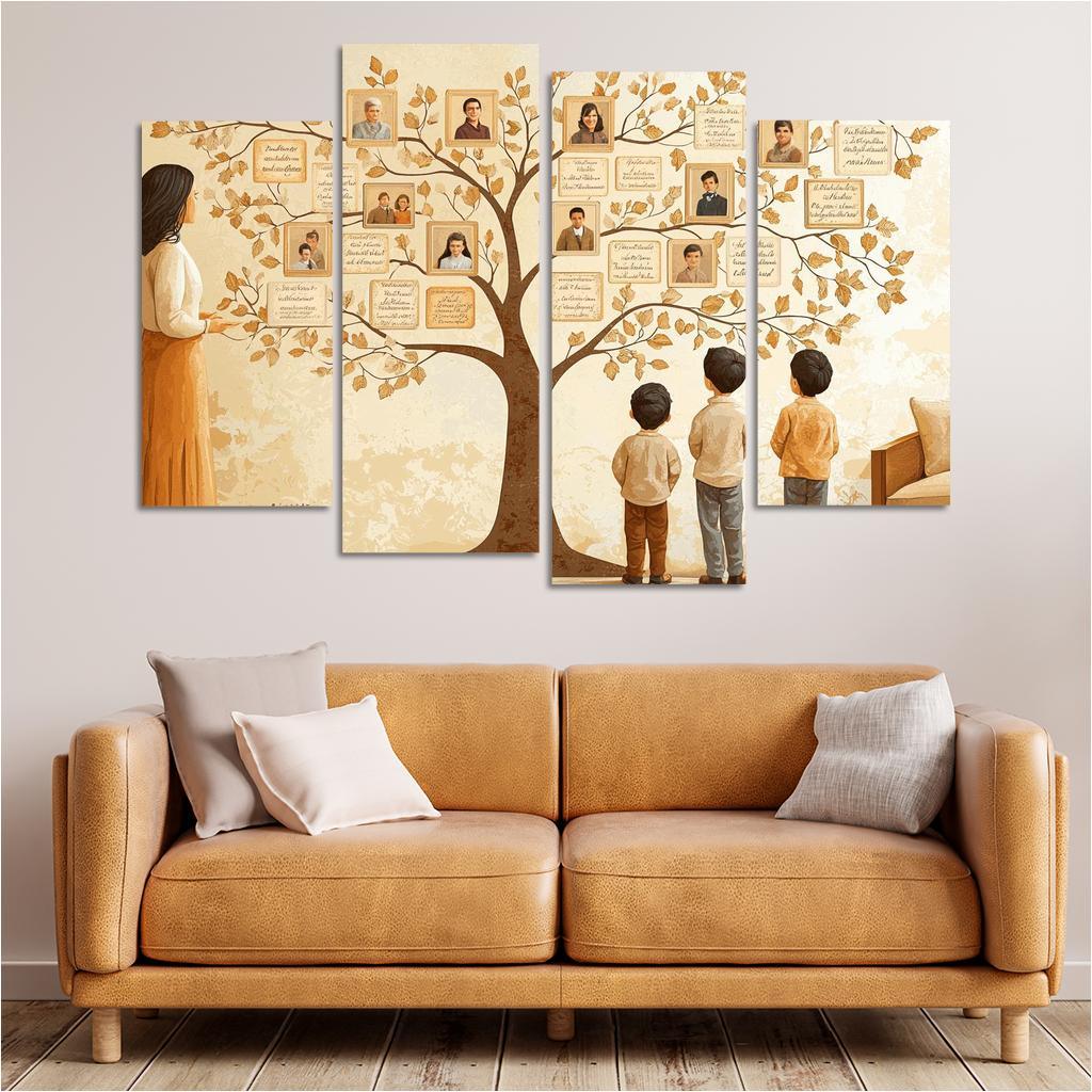 The Family Tree Roots Of Love Custom Paintings Frame