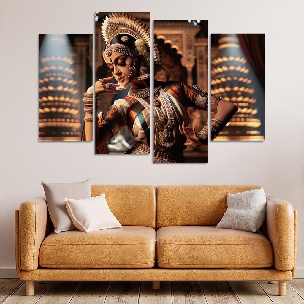 Bharatanatyam The Dance Of The Divine Modern Paintings Frame