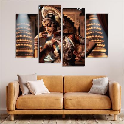 Bharatanatyam The Dance Of The Divine Modern Paintings Frame