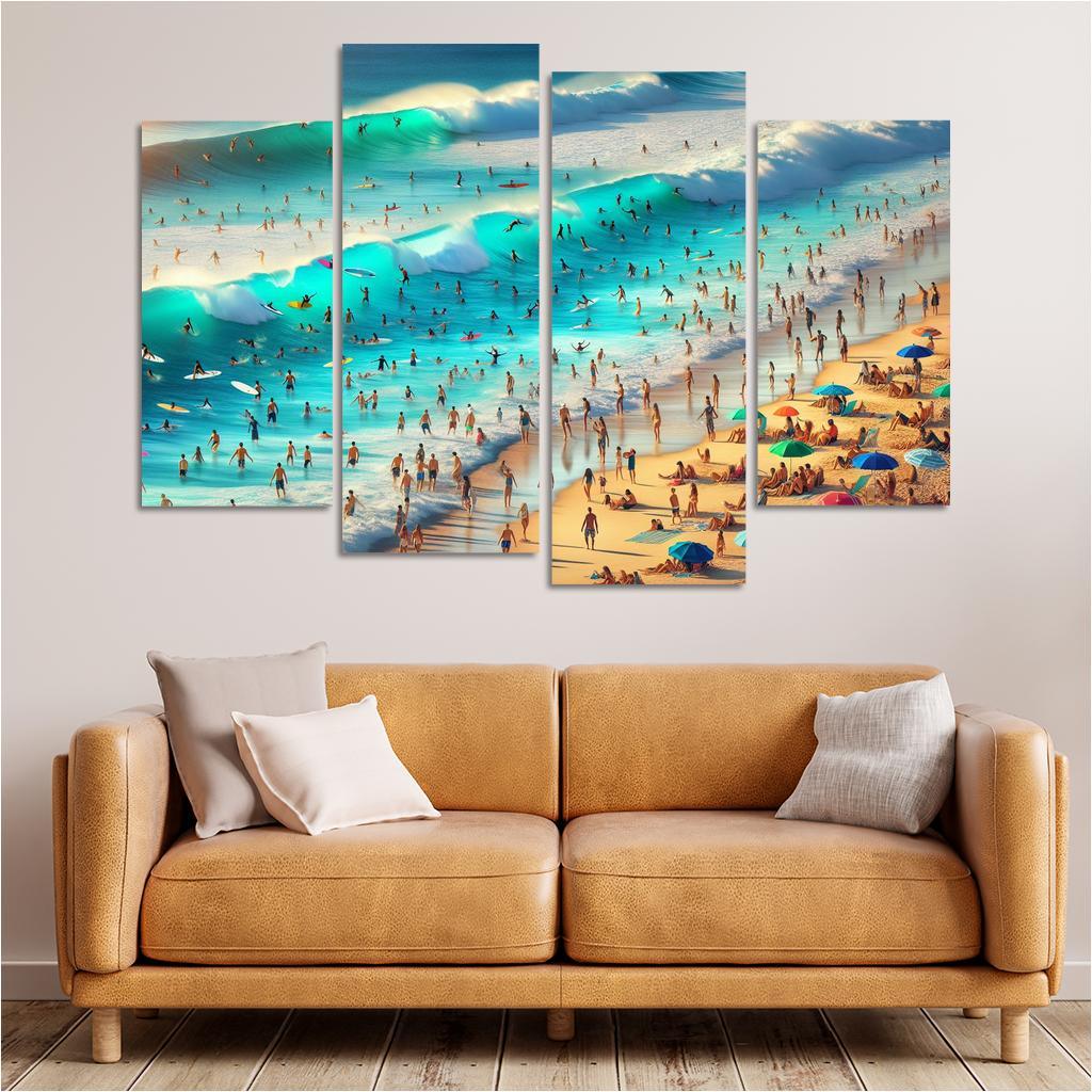 Blue Wave Oasis Adventure Awaits Art Trends