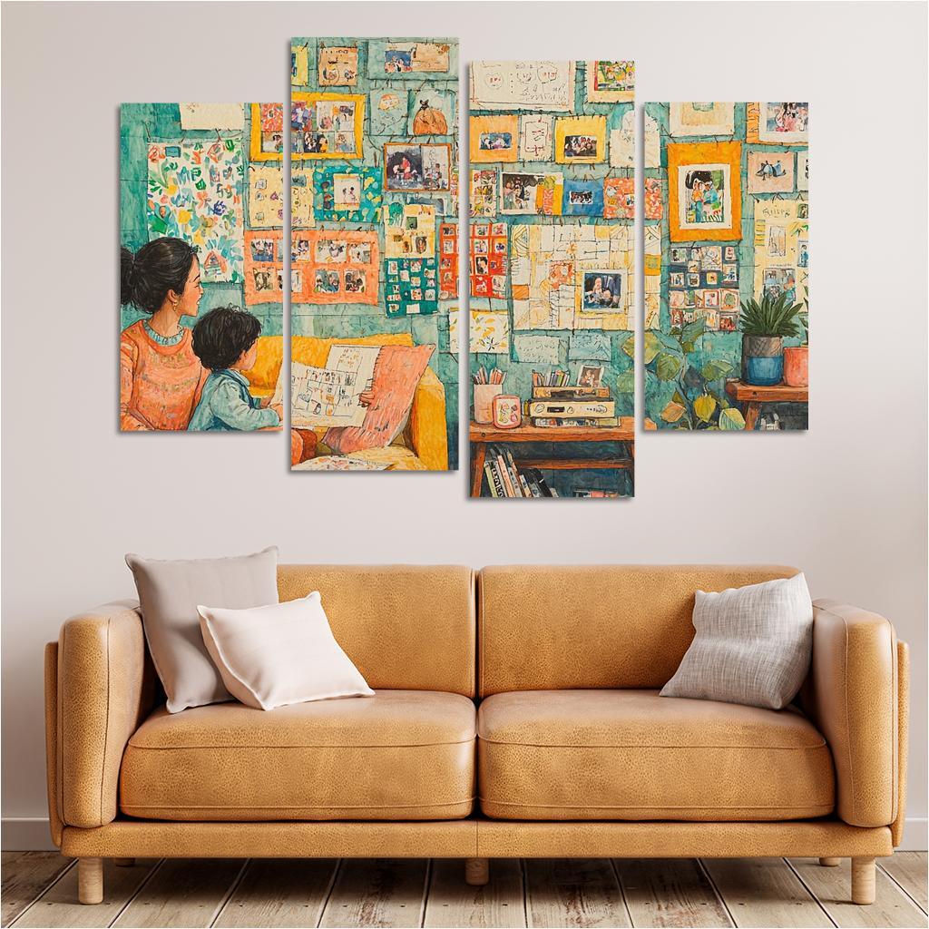 The Tapestry Of Family A Mothers Weaving Custom Paintings Frame