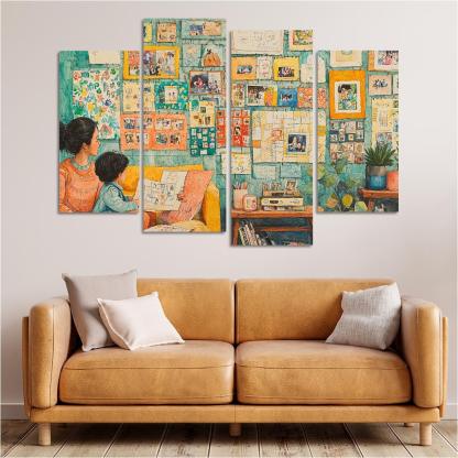 The Tapestry Of Family A Mothers Weaving Custom Paintings Frame