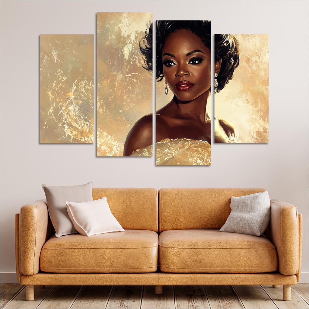 Viola Davis The Powerhouse Of Emotional Depth Framed Paintings
