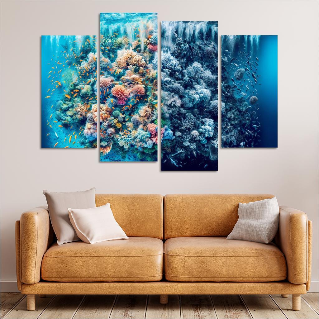 Ocean's Cry A Call To Protect Marine Life Custom Paintings Frame