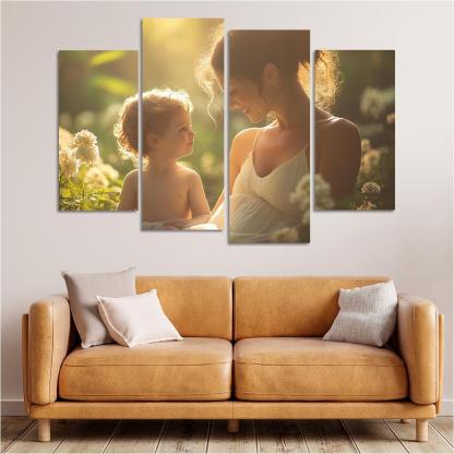 A Heartfelt Connection The Unspoken Bond Of Love Canvas Paintings Frame