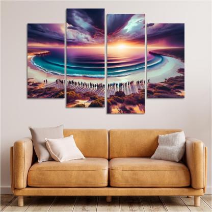 Whale Watch Vista Modern Paintings Frame