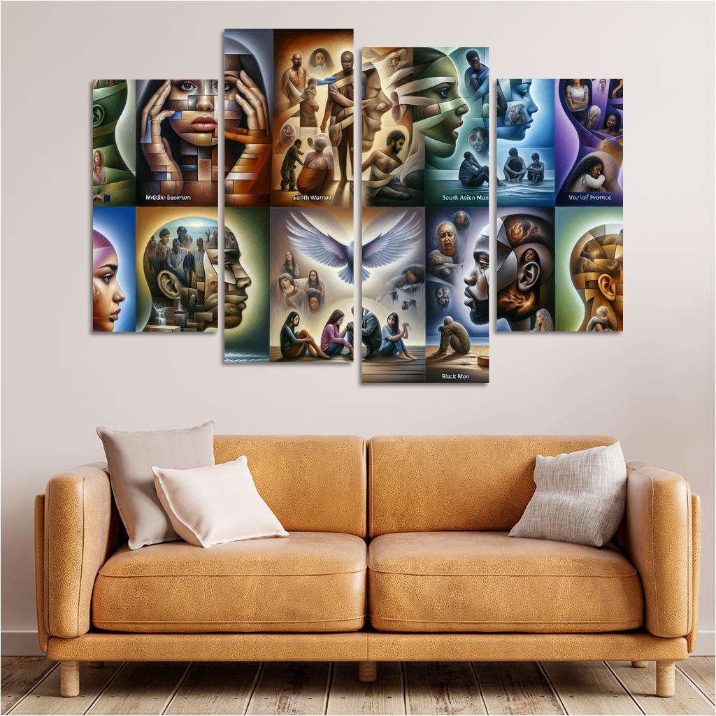 Voices Of Silence Domestic Violence Awareness Multi-panel Paintings